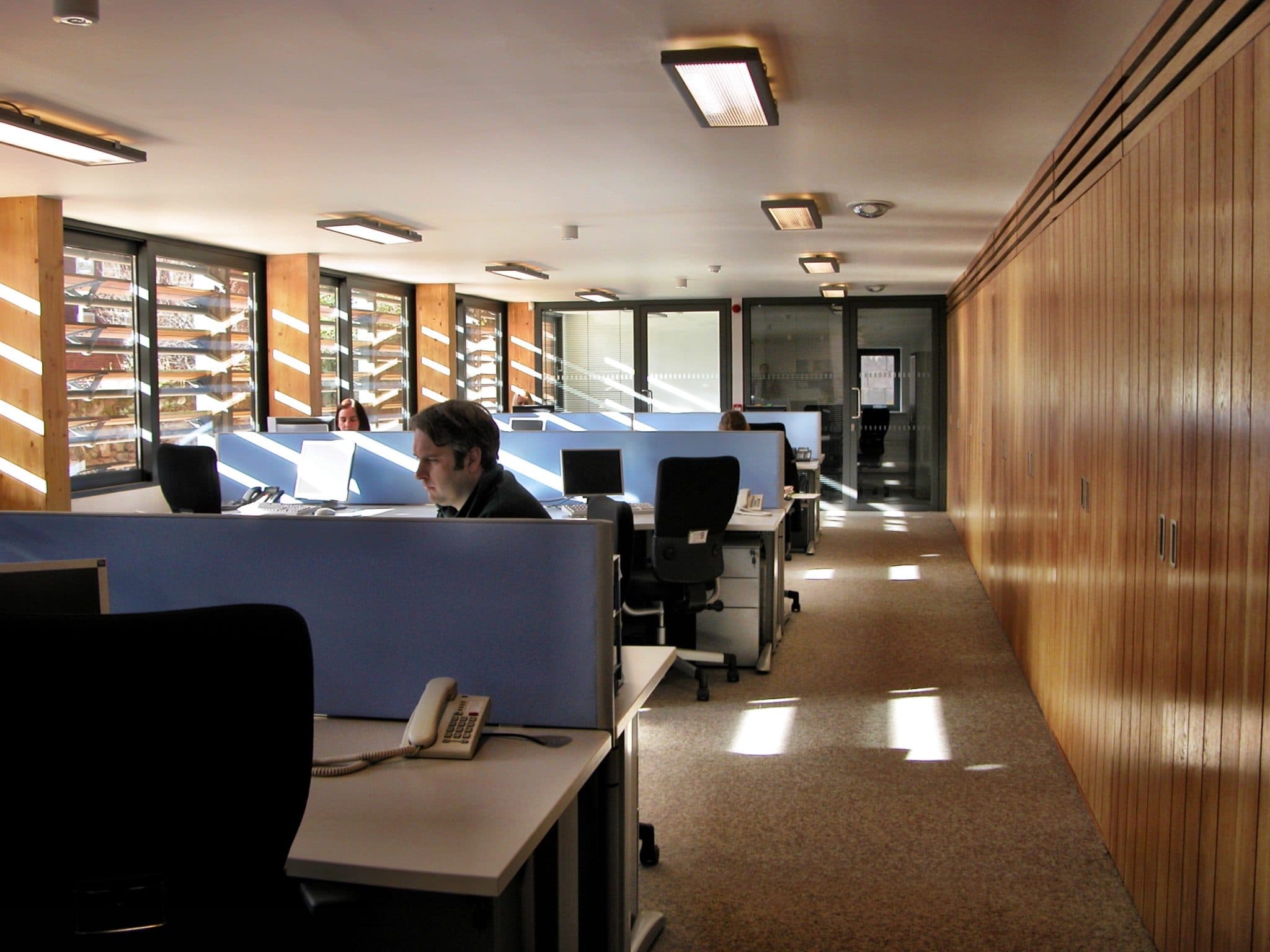 Workspace in the converted Cricklepitt Mill, Exeter